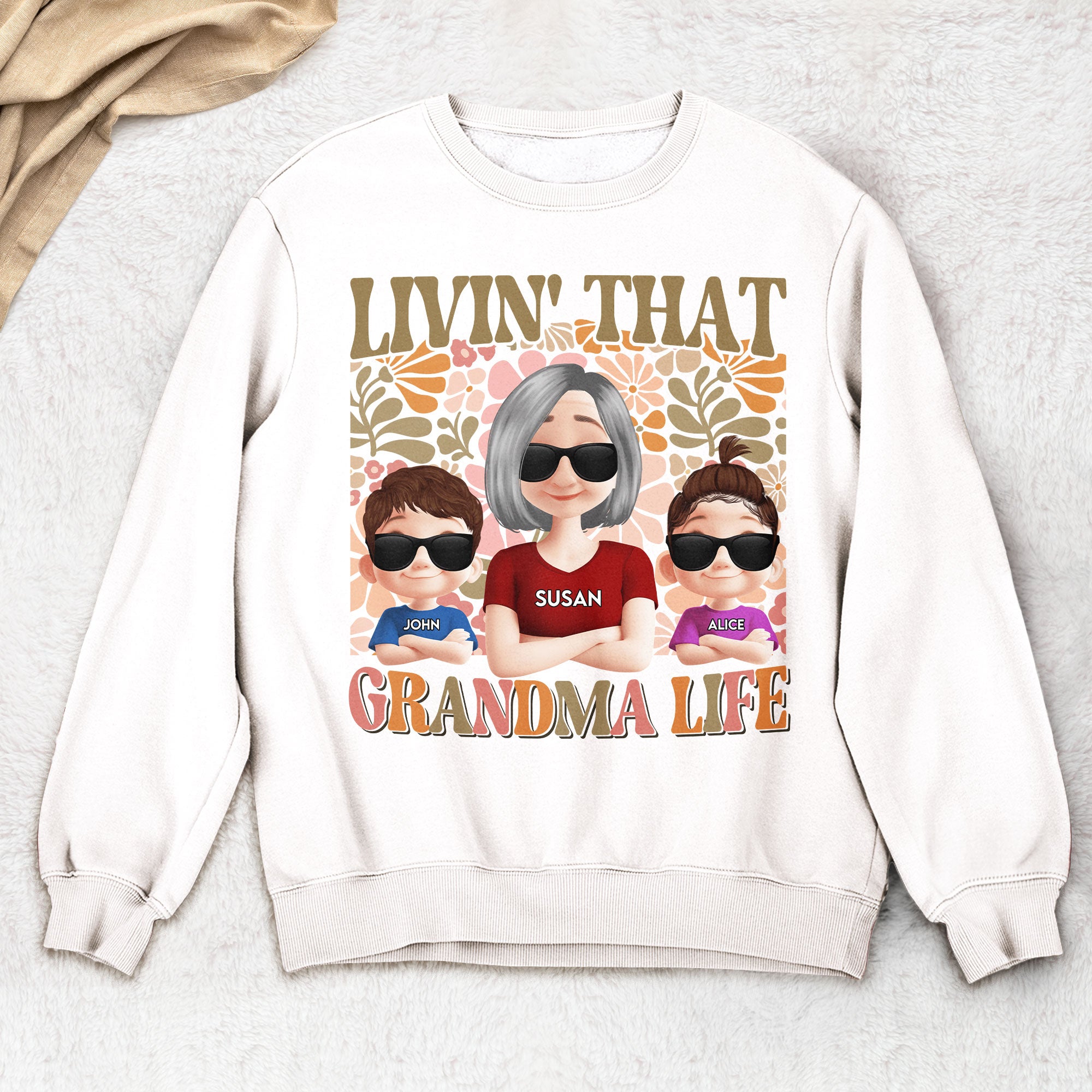 Livin' That Grandma Life - PersonalizedOne Size Shirt