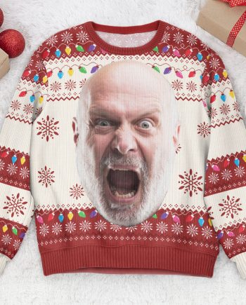 Custom Face Big Head Funny For Men, Women, Boss - Personalized Photo Ugly Sweater