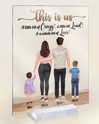 Family, Where Life Begins & Love Never Ends - Personalized Acrylic Plaque